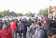 Incidentes durante los reclamos de empleados de Coca Cola