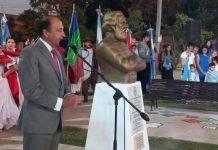 Emplazaron un busto del General Güemes en Coronda, Santa Fe