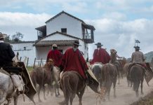 Todo listo para la cabalgata a la Quebrada de la Horqueta