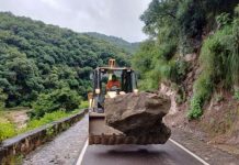 Tareas de despeje de calzadas en las rutas provinciales 33 y 47