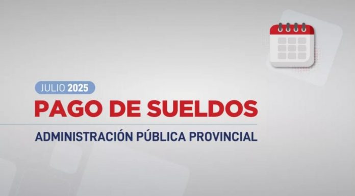 Cronograma de pagos para la Administración Pública correspondiente a julio 2025