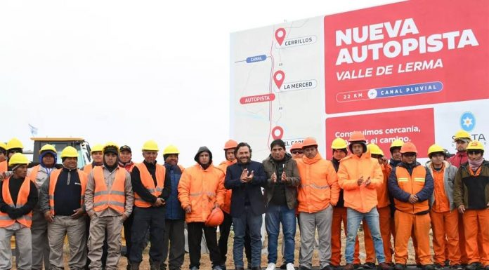 Comenzó la construcción de la nueva Autopista del Valle de Lerma y el canal conector pluvial