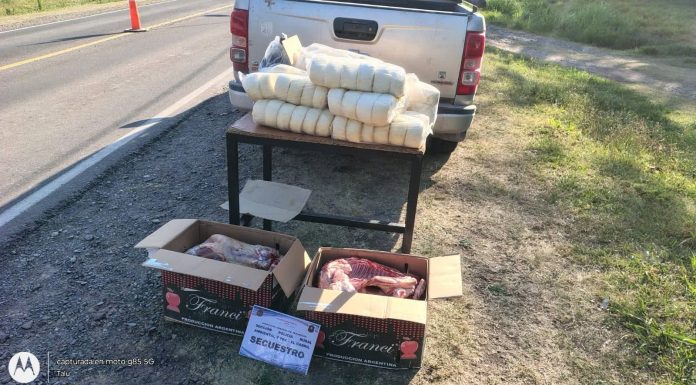 Chicoana Secuestran carne y quesos transportados sin medidas sanitarias
