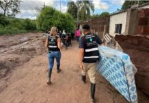 Desarrollo Social asistió a más de 100 familias afectadas por las intensas lluvias en 11 municipios