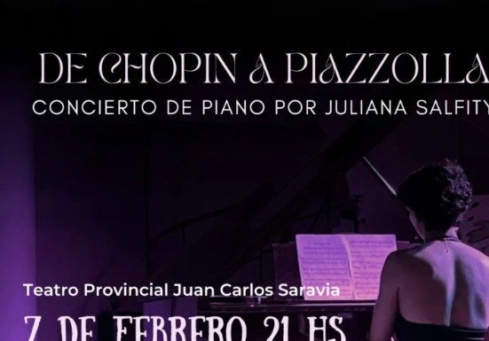 Una noche de piano con Juliana Salfity en el Foyer