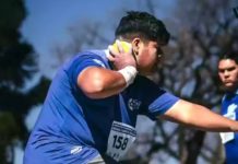 El atleta salteño Enrique Guaymás se consagró campeón nacional U18 en lanzamiento de bala