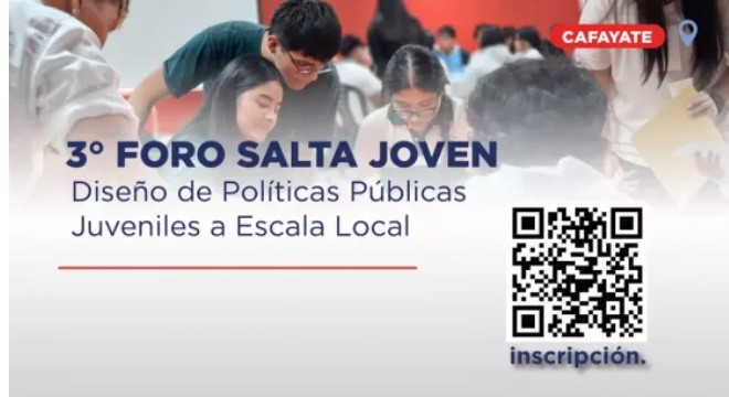El Ministerio de Desarrollo Social convoca a jóvenes de Cafayate a participar del 3° Foro “Salta Joven”